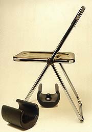 Plia chair replacement foot glide designed by Giancarlo Piretti for Castelli. Photography �07 Graham Mancha.